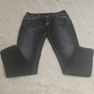 Silver Jeans Black Straight Leg Jeans